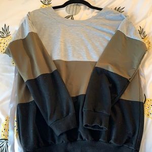 Tie back sweatshirt